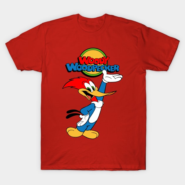 Woody Woodpecker With Logo T-Shirt by Noir-N-More